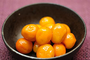 金柑の甘煮。